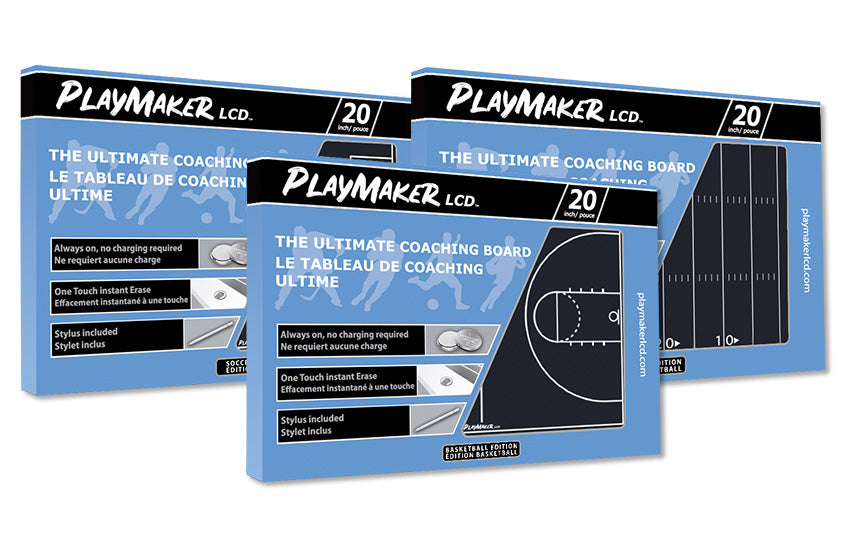 Various 20" Playmaker LCD coaching boards.