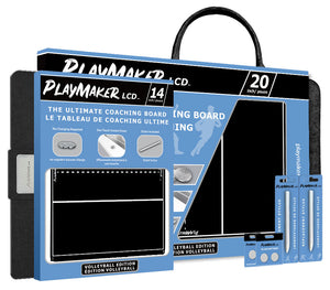 Pro Coach Bundle of Playmaker LCD coaching boards for volleyball.