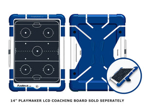 Team colors royal blue protective silicone case for the 14 inch Playmaker LCD coaching board.